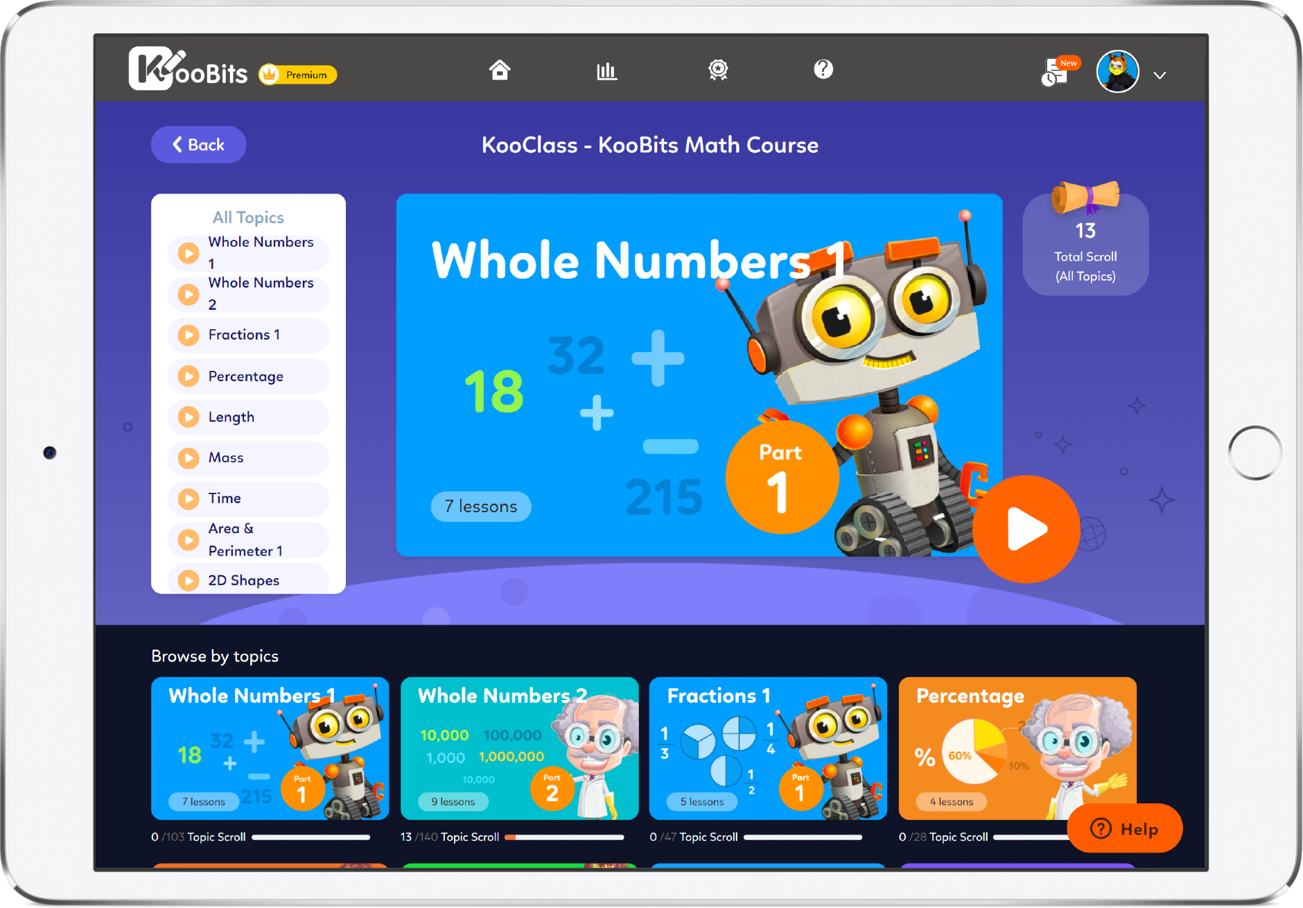 逾百堂互動虛擬課程(KooClass)幫助小朋友了解如何係現實生活中應用數學知識