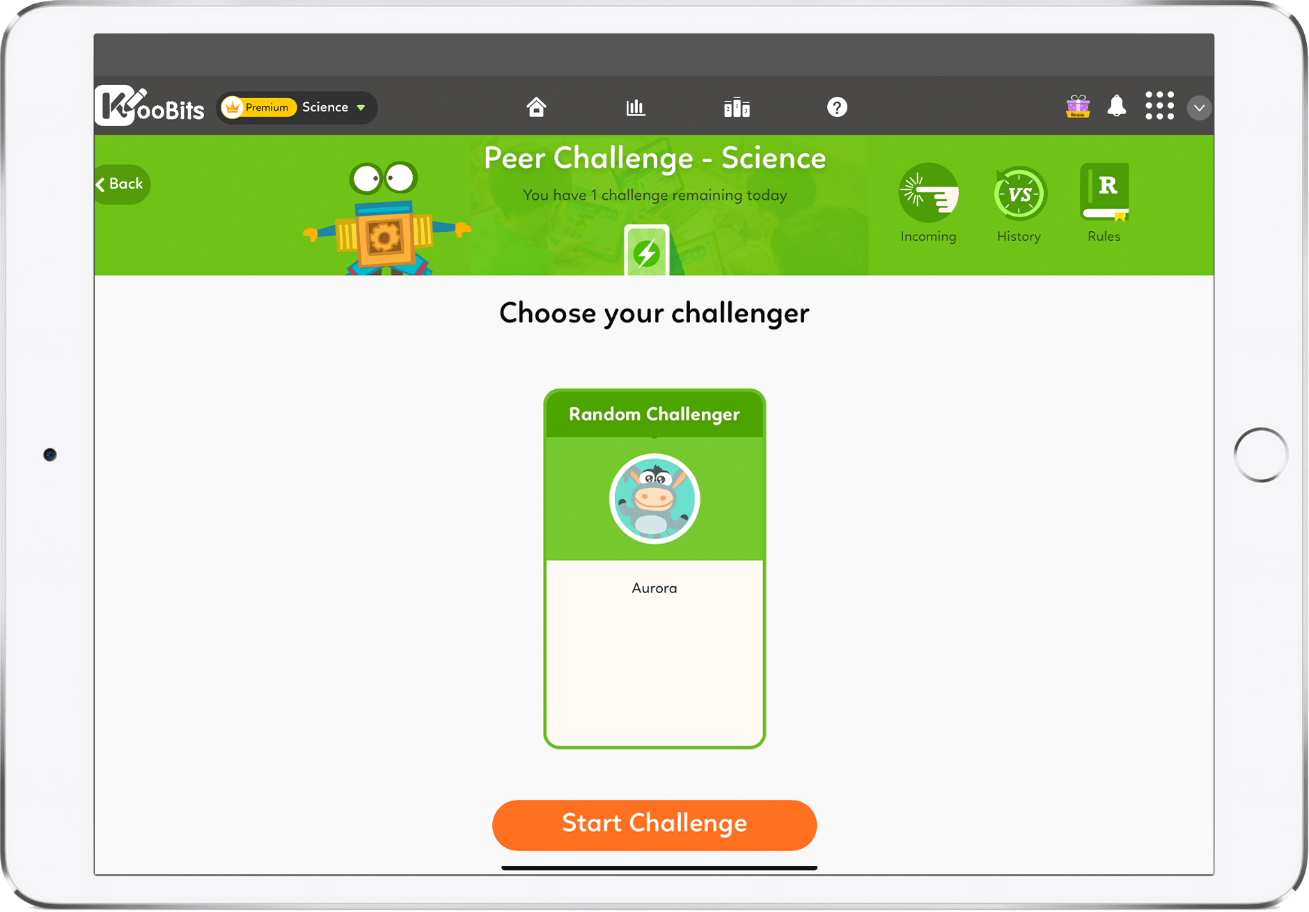 Science - Peer Challenge